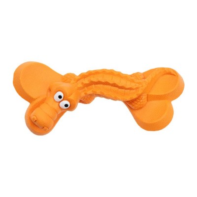 Manufacturer Hot Sale Crocodile Interactive Cute Rubber Bone Chewing Toys For Dogs