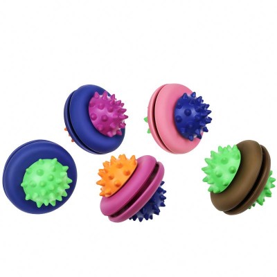 New Arrival Interesting Cute Rotary Feed Missing Eco-Friendly Rubber Dog Chew Toys